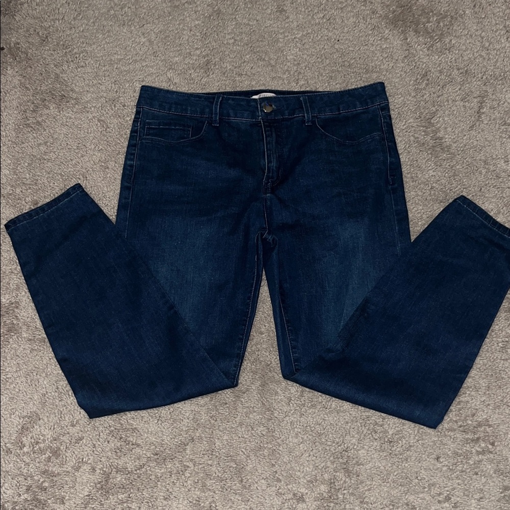 Forever 21 Women's Skinny Jeans in Dark Indigo Blue